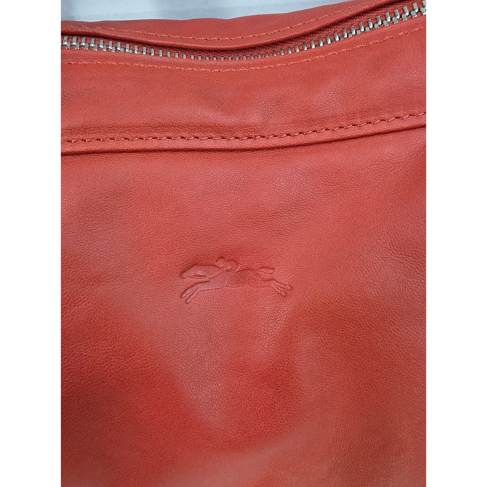 Longchamp Le Foulonné Leather Briefcase Tomette Red Document Holder 2168798A29 - Picture 3 of 7